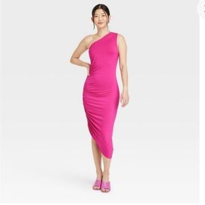 ❤️A New Day worn once one strap Barbie pink dress
